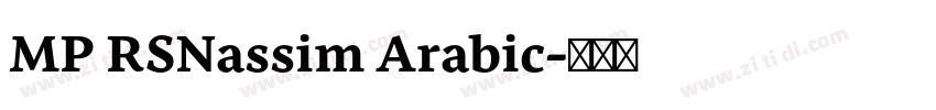 MP RSNassim Arabic字体转换 MP RSNassim Arabic字体转换